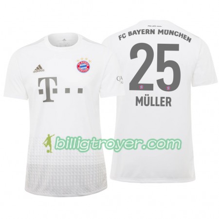 Billige Fotballdrakter FC Bayern München Thomas Muller 25 Bortedraktsett 2019/20 Kortermet